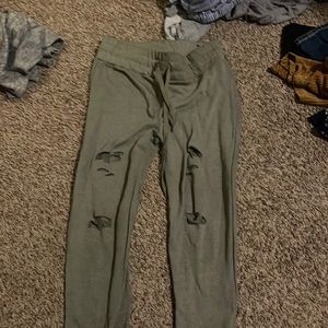 Ripped joggers